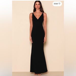 Lulu's Black Sleeveless Maxi Dress - Size XS